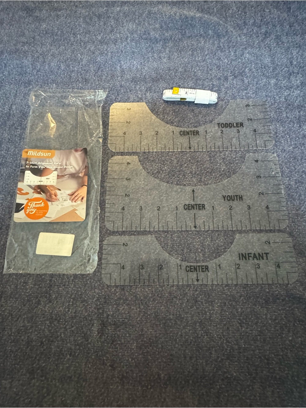 Infant/Youth/Toddler Centering Ruler Set